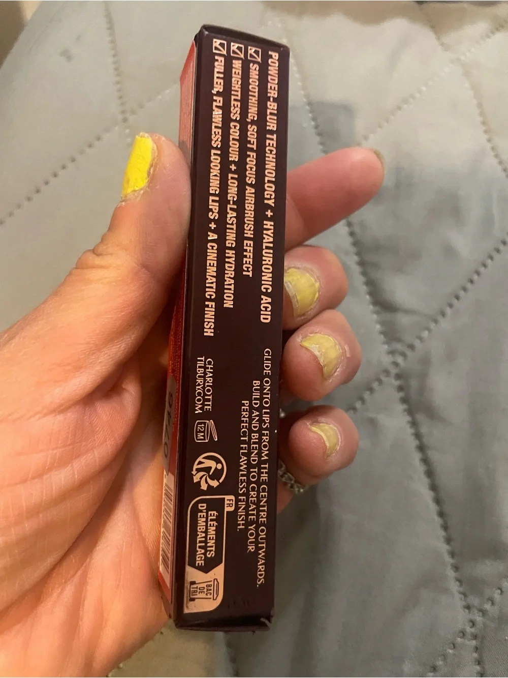 Charlotte Tilbury Lipstick Box in Deep Plum Brown